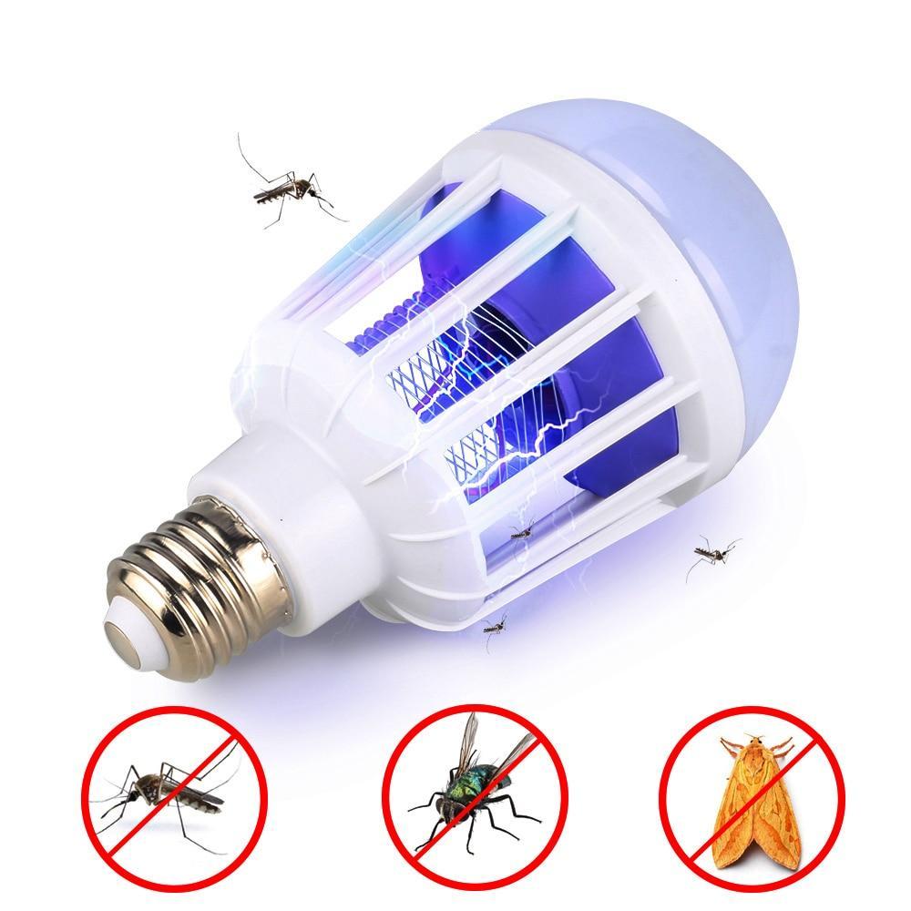 IcoolGadgets AC175~220V LED Mosquito Killer Bulb E27/B22 LED Bulb For Home Lighting Bug Zapper Trap Lamp Insect Anti Mosquito Repeller Light