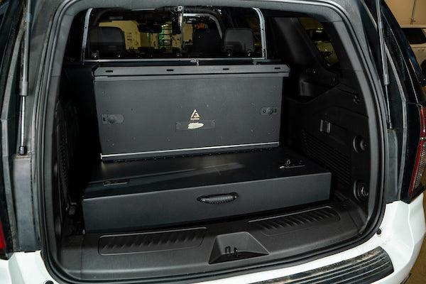 AnyGlide Chevy Tahoe Rear Command Center with lower storage and upper storage