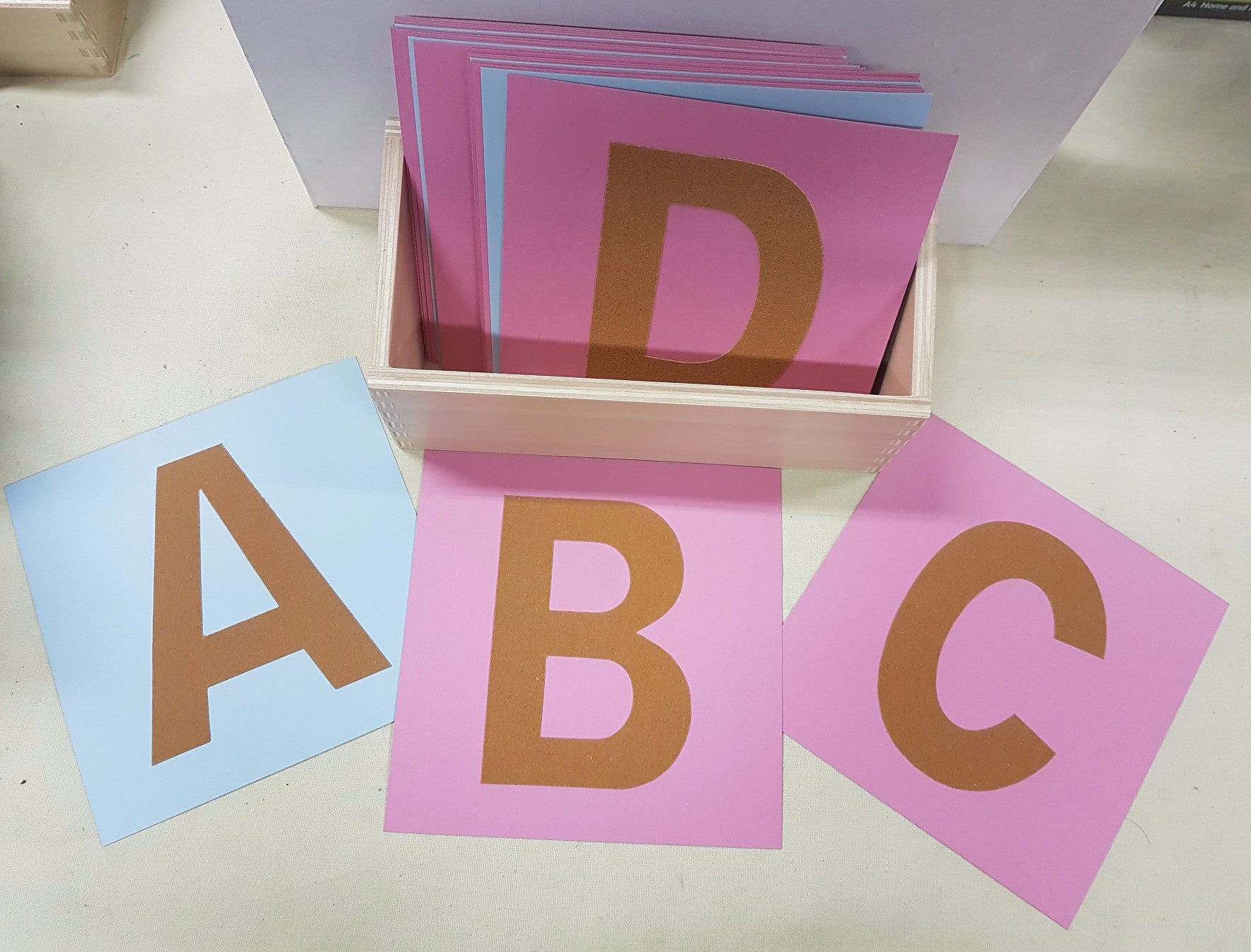 montessori-sandpaper-alphabet-uppercase-letters-mounted-on-cards-w-righttolearn-sg