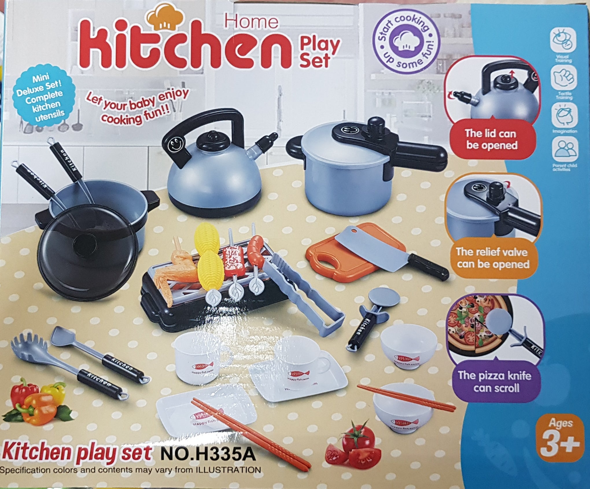 home kitchen play set