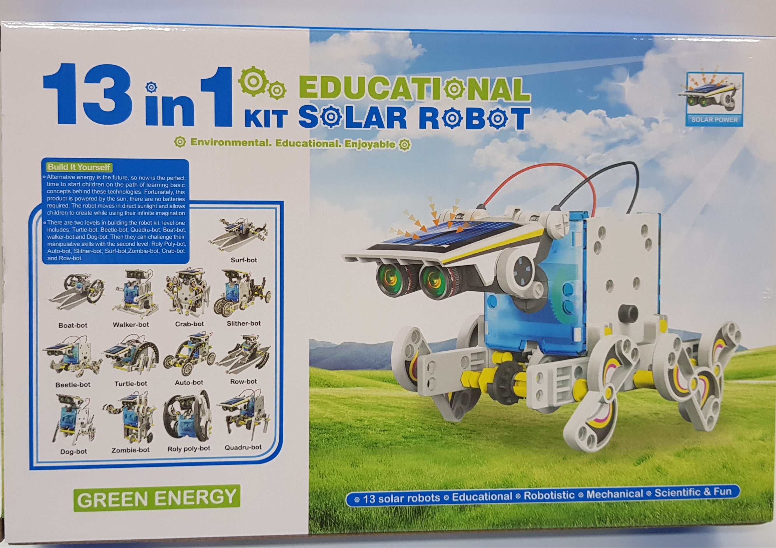 13 in 1 solar robot
