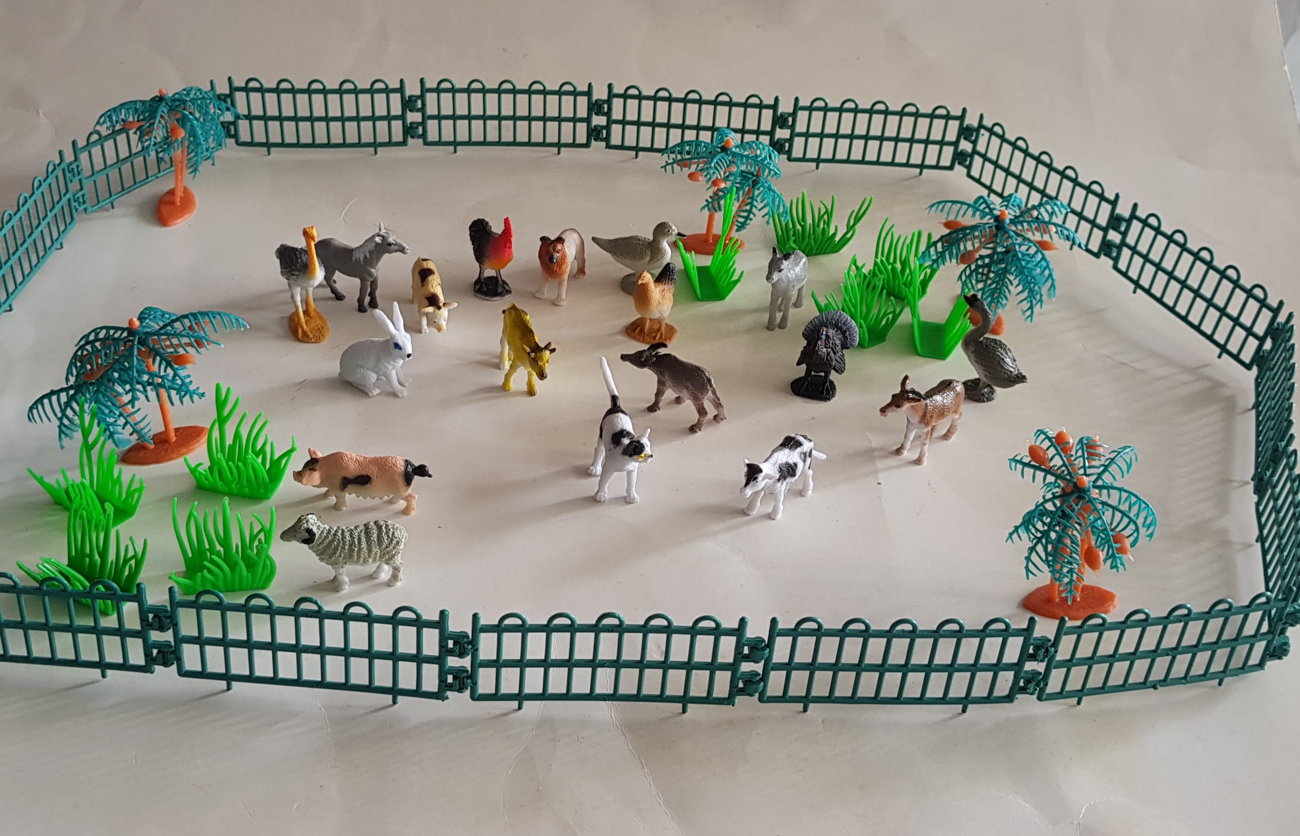 miniature plastic farm animals