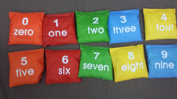 Bean Bag Numbers - 0- 9 - RightToLearn.com.sg