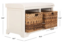 Load image into Gallery viewer, Freddy Wicker Storage Bench - Kenner Habitat for Humanity ReStore

