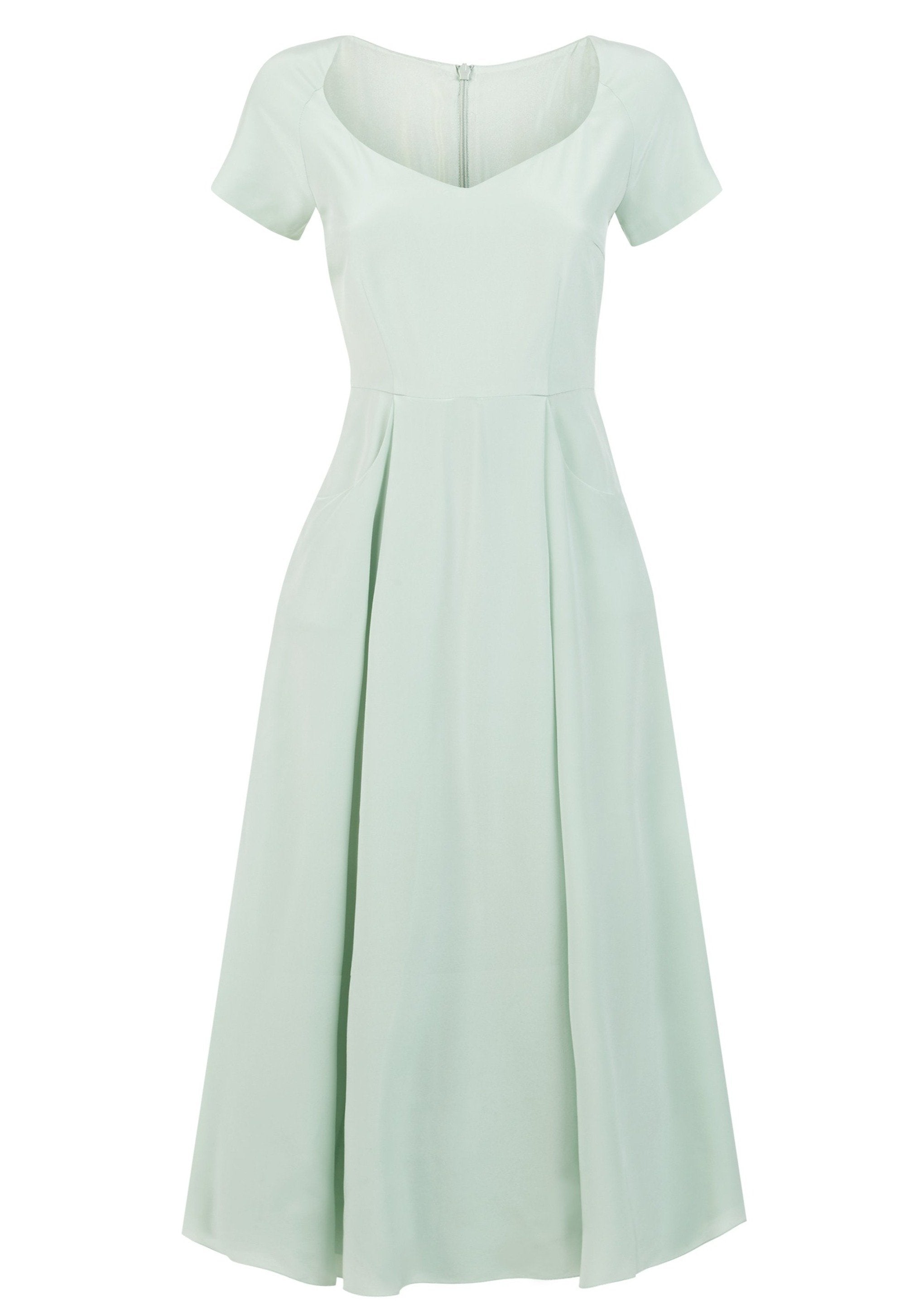 Tephi Pale Green Tea Dress – The Sample Room