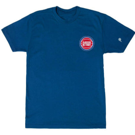 Navy Detroit Basketball Tee