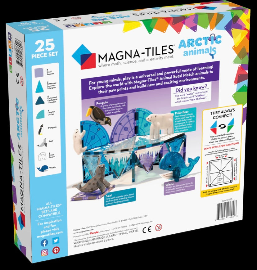 magna tiles arctic animals