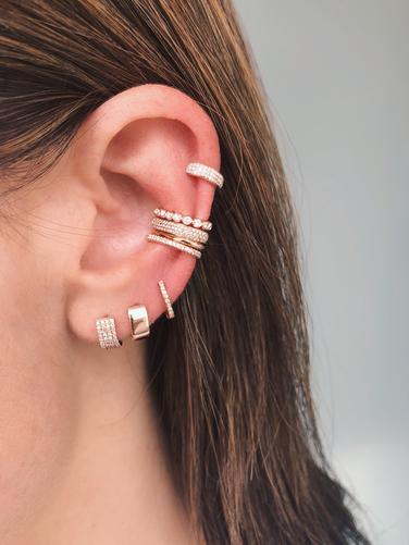 Gold Jumbo Huggie Earring