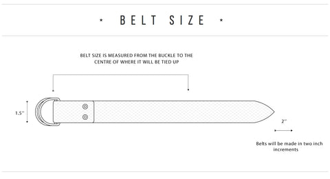 How to lengthen a leather belt