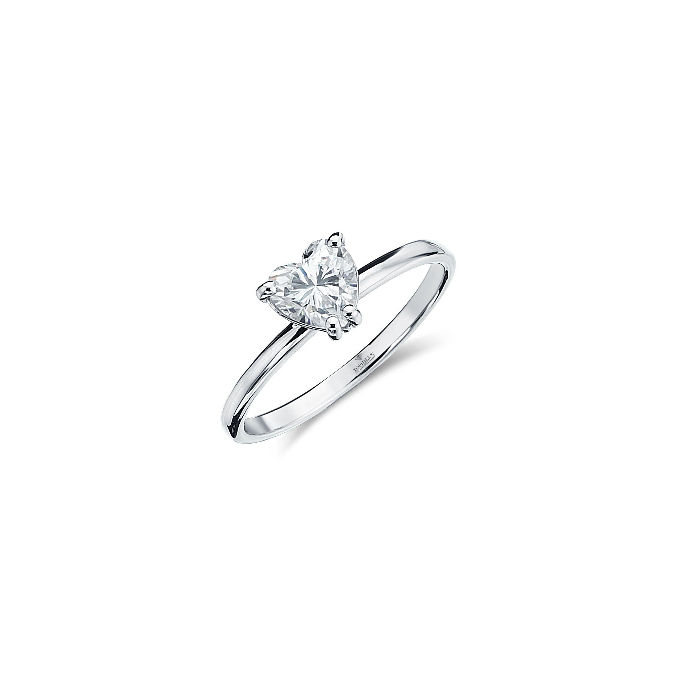 Heart Diamond Hybrid Solitaire Ring | Tophills – Tophills