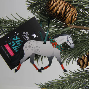 Dapple Grey Pony - Horse Ornament Equestrian Holiday Gift - Equine Essentials