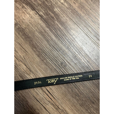 Tory Leather Belt - Black - 26 - USED