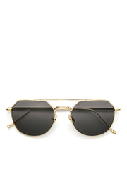 Beaulieu Aviator Sunglasses Yellow Gold Black/Grey Lens