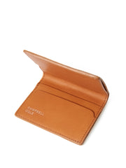 Oliver Spencer CAMPBELL COLE TAN ELM LEATHER COMPACT WALLET