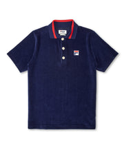 FILA X OLIVER SPENCER BENEDICT POLO SHIRT AUCKLAND NAVY 