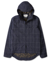 BROMPTON X OLIVER SPENCER: BROMPTON HOODED JACKET MILLAR NAVY