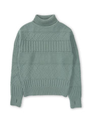 Talbot Roll Neck Jumper Bonham Sea Green