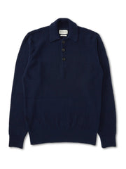PABLO MEN'S KNITTED POLO SHIRT FERRY NAVY