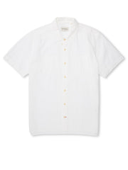 OLIVER SPENCER HAWAIIAN SHORT SLEEVE SHIRT RAMPTON WHITE