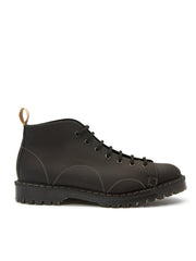 Solovair x Oliver Spencer Black Greasy Leather Monkey Boots