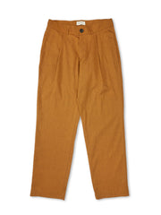 Pleated Trousers Bevan Ochre