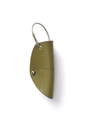 Oliver Spencer CAMPBELL COLE KHAKI LEATHER SIMPLE KEY WRAP