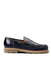 PARABOOT REIMS NAVY LEATHER LOAFERS