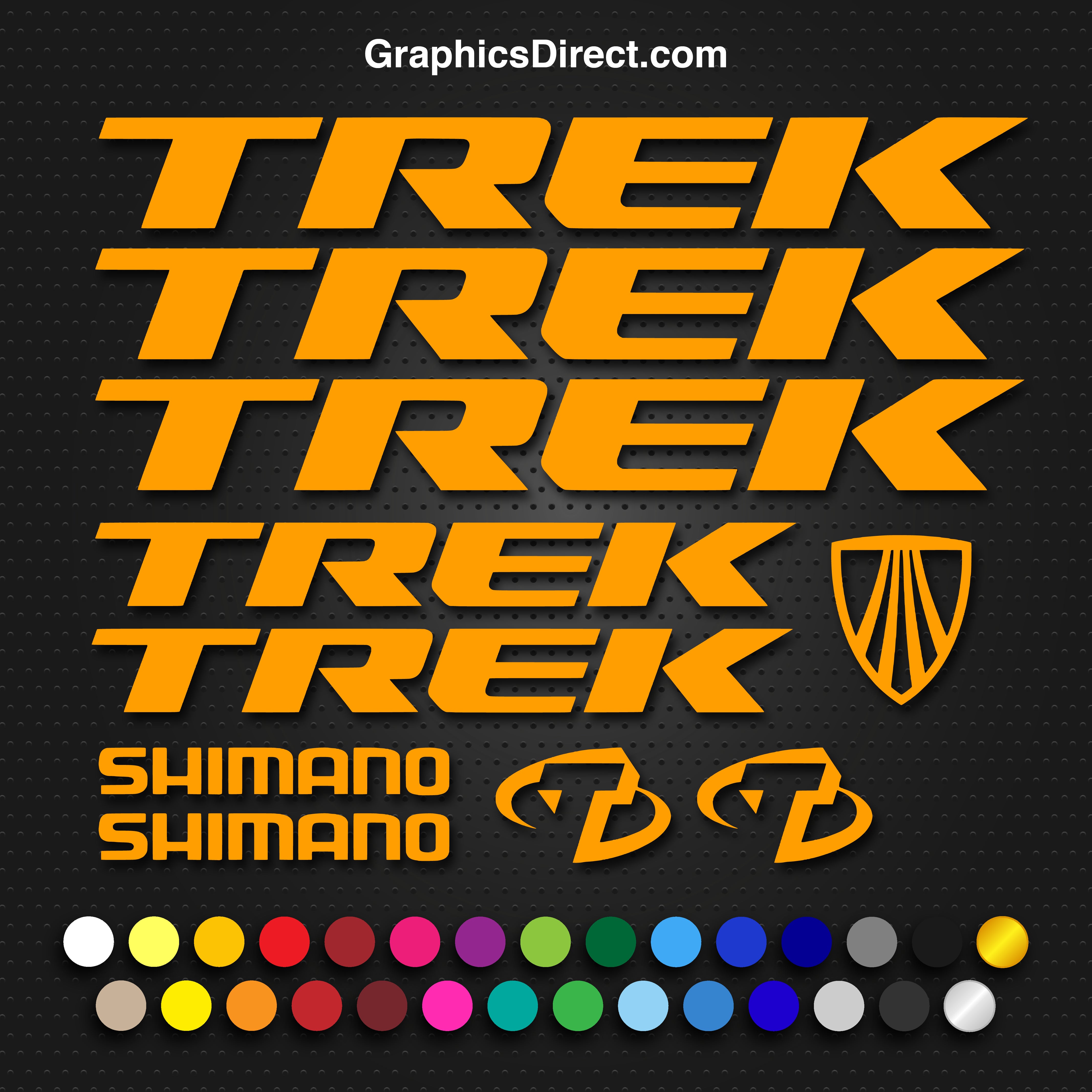 trek bike frame decals