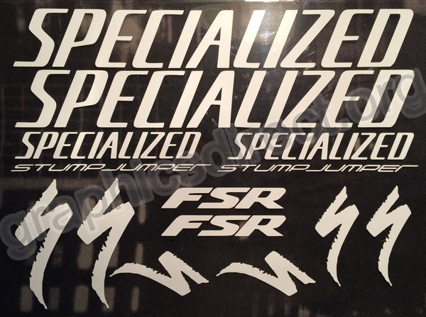 Specialized Stumpjumper FSR Bike Sticker / Decal Set. (124) 0