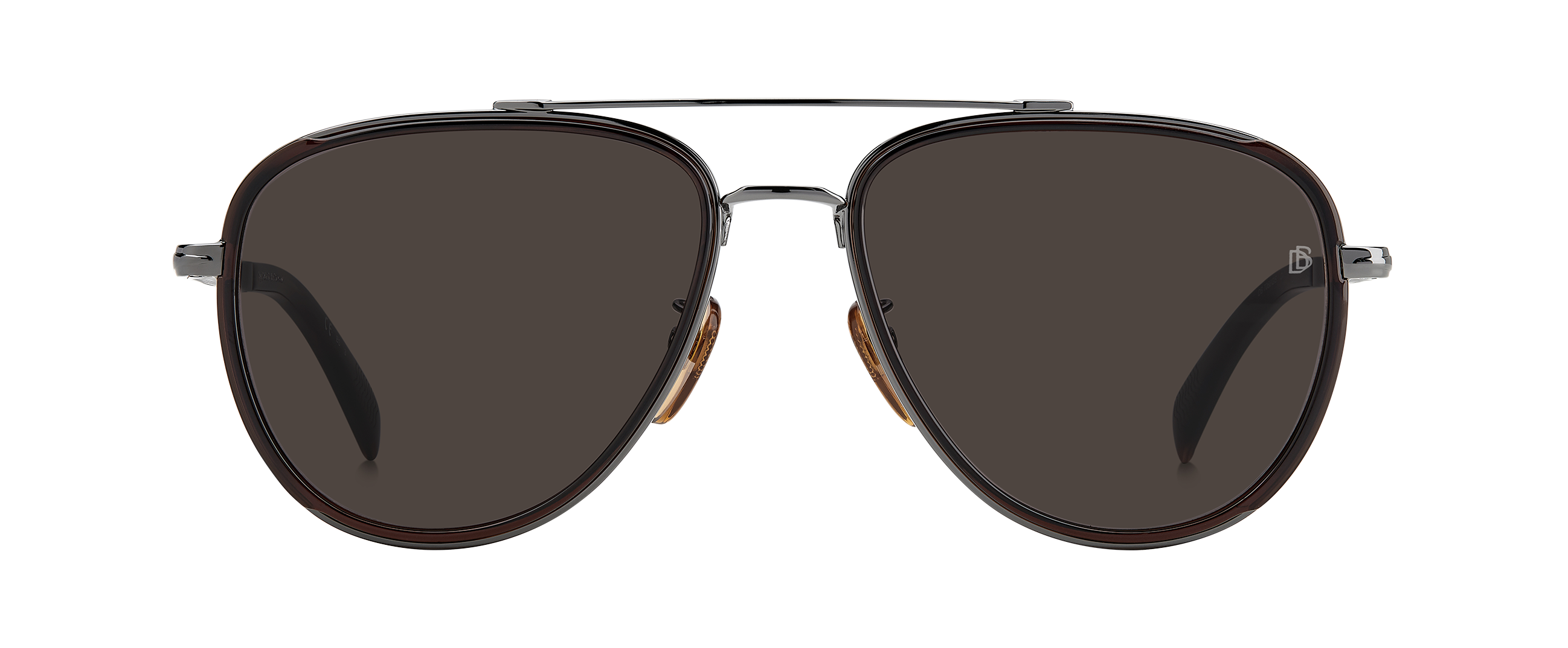 DB 7068/G/S - Dark Ruthenium Brown - Grey - 204430 – EYEWEAR by DAVID ...