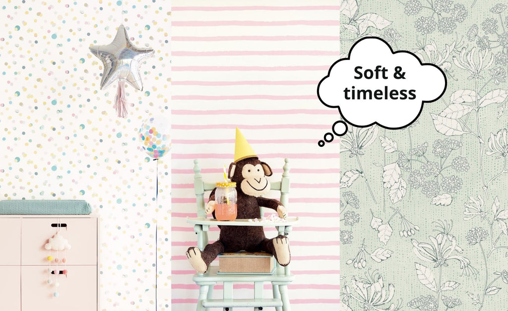Nursery wallpaper blog - Soft & timeless theme