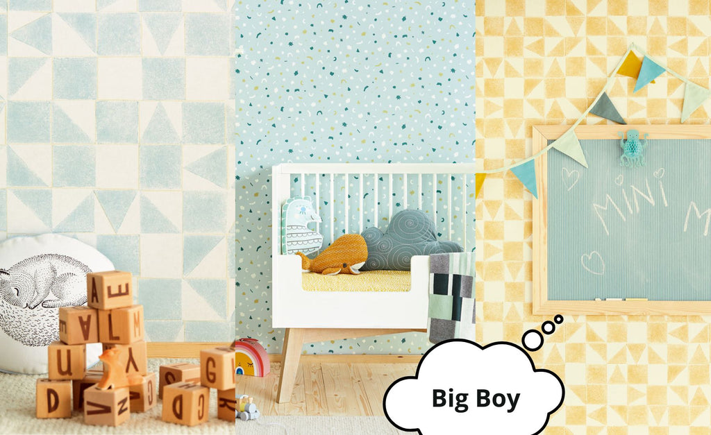 Nursery wallpaper blog - Big boy theme
