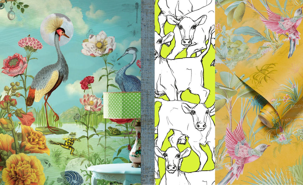 Blog post - Animals trending in wallpaper design