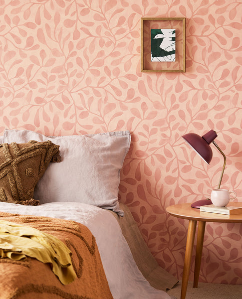 Eijffinger Twist leafy bedroom wallpaper