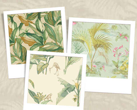 Spring blog - Tropical leaf wallpaper