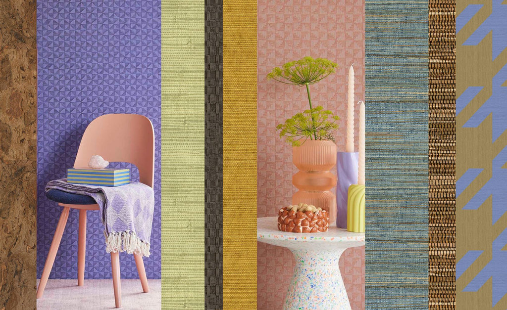 Blog Post - Textured Fun Coloured Wallpapers