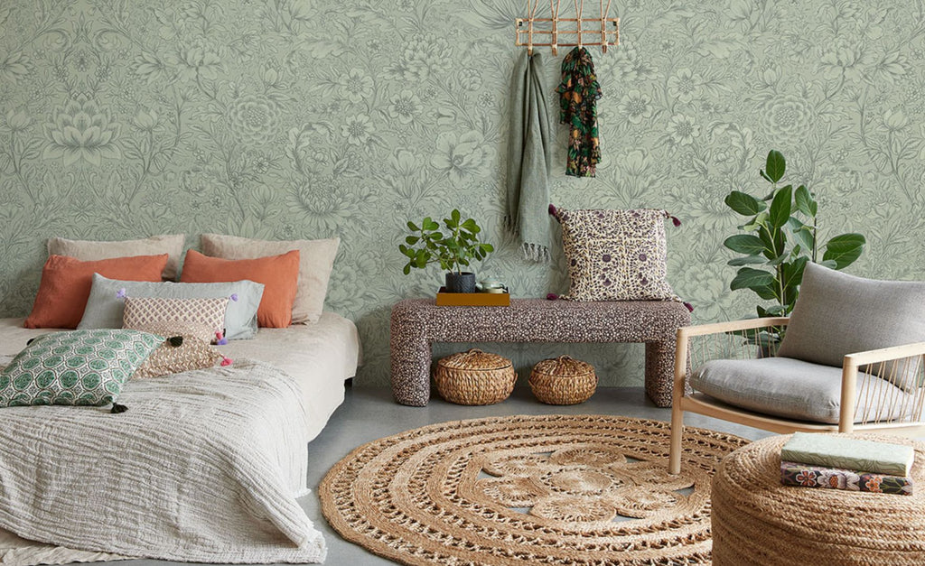 Wallpaper Blog - Botanical Floral Bedroom Wallpaper