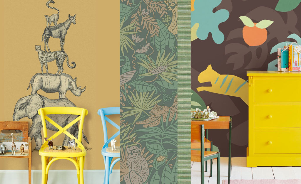 Blog post - Animals trending in wallpaper design for kids rooms