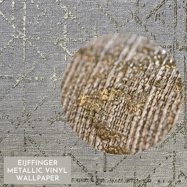 Eijffinger Topaz metallic vinyl luxury wallpaper