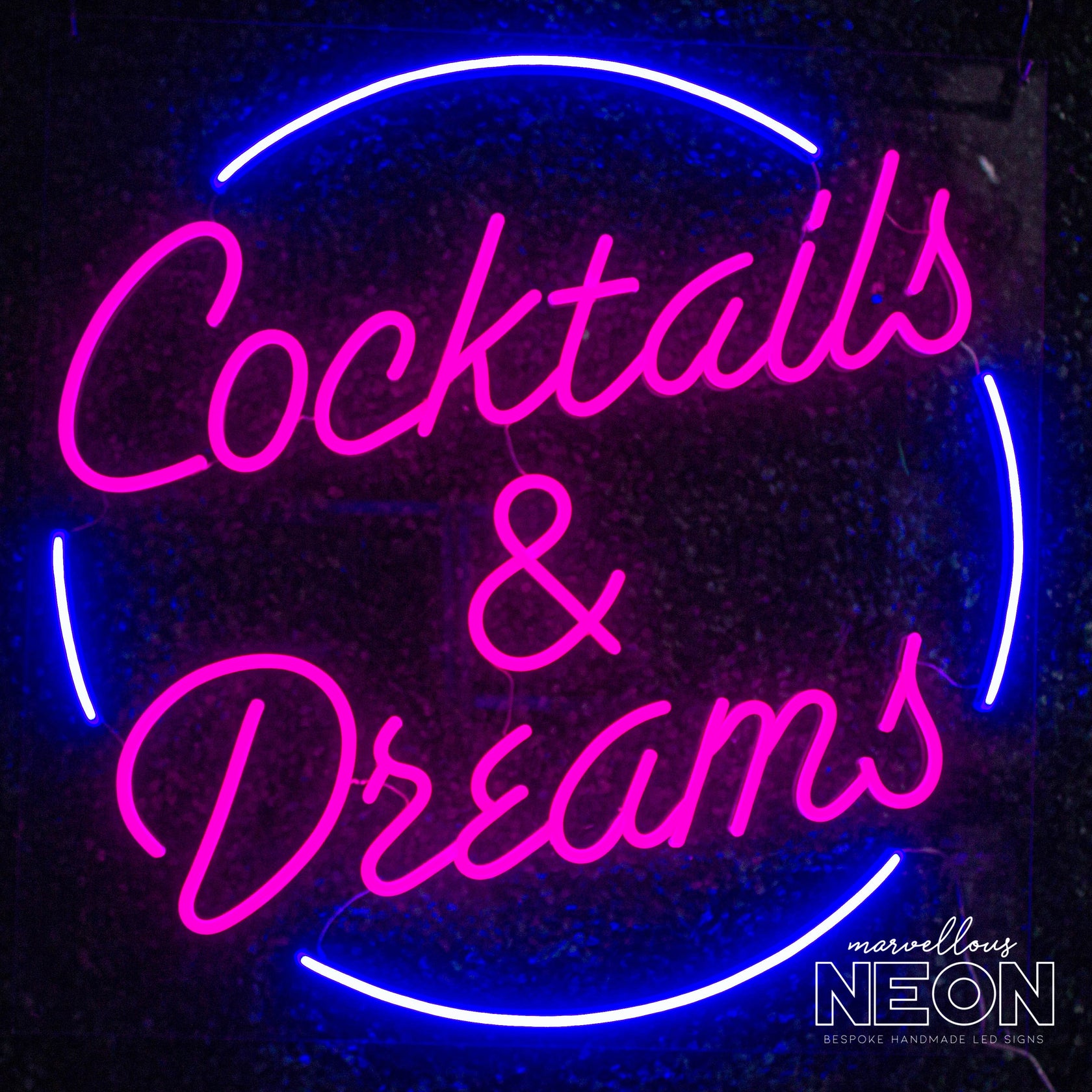 Cocktails & Dreams Neon Led Sign | Buy Custom Neon Signs Online