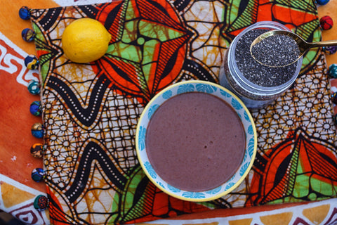 African porridge with chia seeds