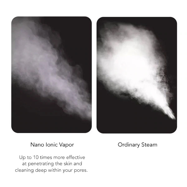 The steamer creates nano ionic steam