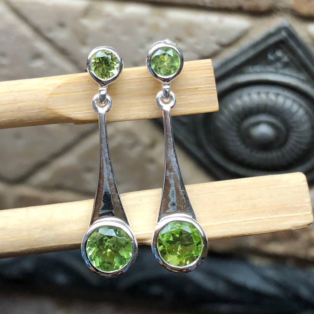 Dana Dow Jewellers 10K White Gold 1.00cttw Genuine Peridot and 0.03cttw  Diamond Halo Earrings | Southcentre Mall