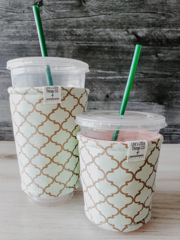 Reusable Cold Cup with Preppy Monkeys- used for iced coffee, frappes and  more - comes with reusable straw | NOT DISHWASHER SAFE