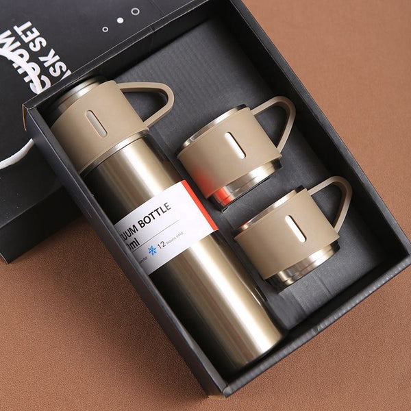 Buy Wholesale China Vacuum Flask Set 500ml Stainless Steel Tumbler Water Bottle  Thermos 2 Lids Thermos Termos Factory & Vacuum Flask at USD 6