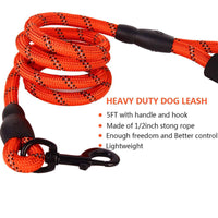 Pet Leash Outdoor Dog Leash Handle Rope P Style Adjustable Belt
