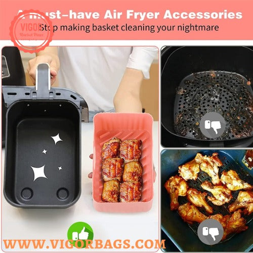 Air Fryer Oven Baking Tray Extra thinkness with ear loops(10 Pack) – VIGOR  MARKET