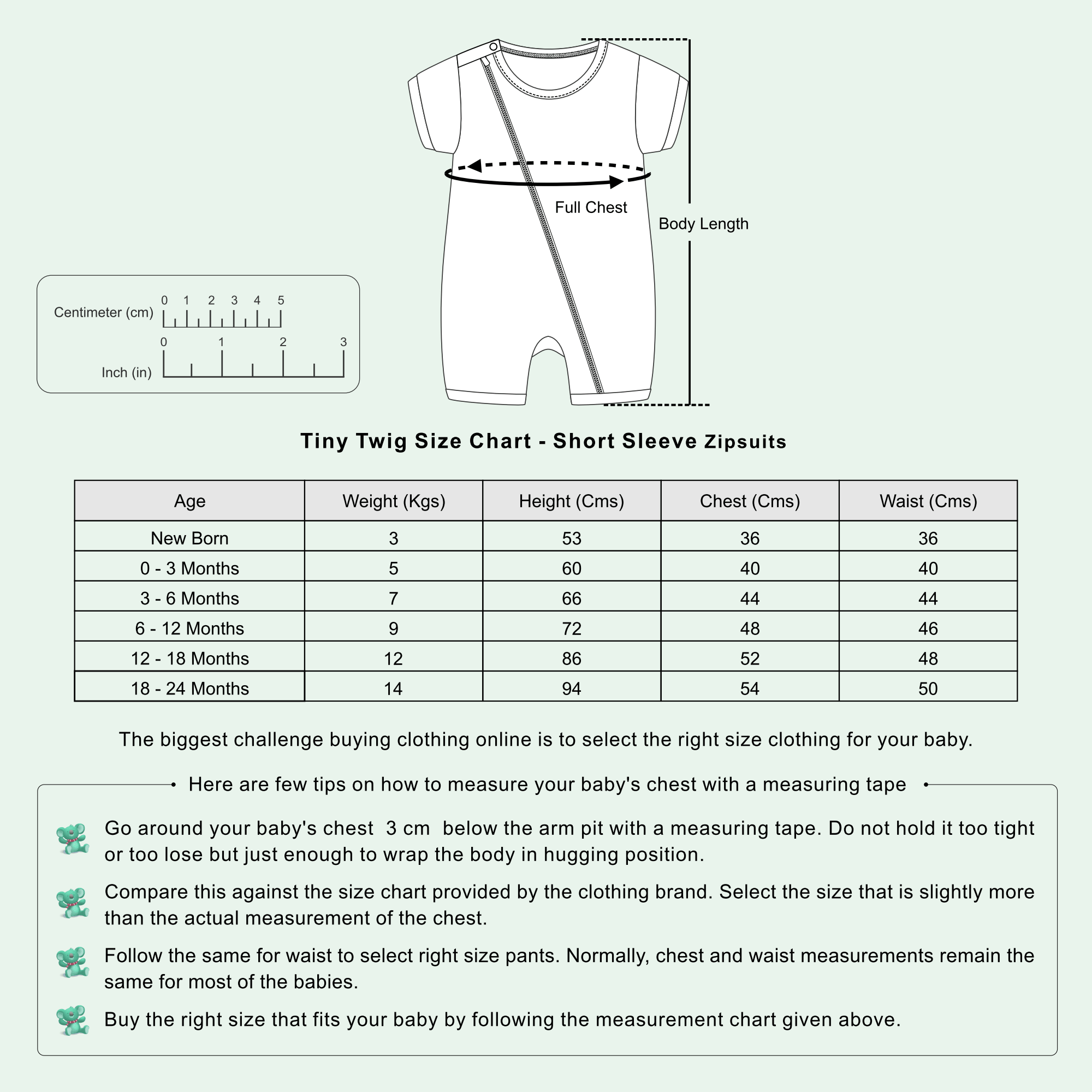 Measurement Chart