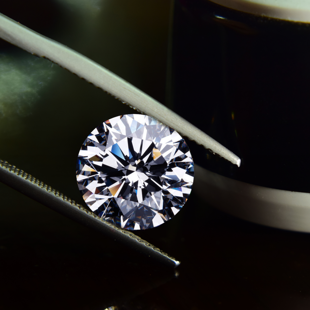 diamond under inspection