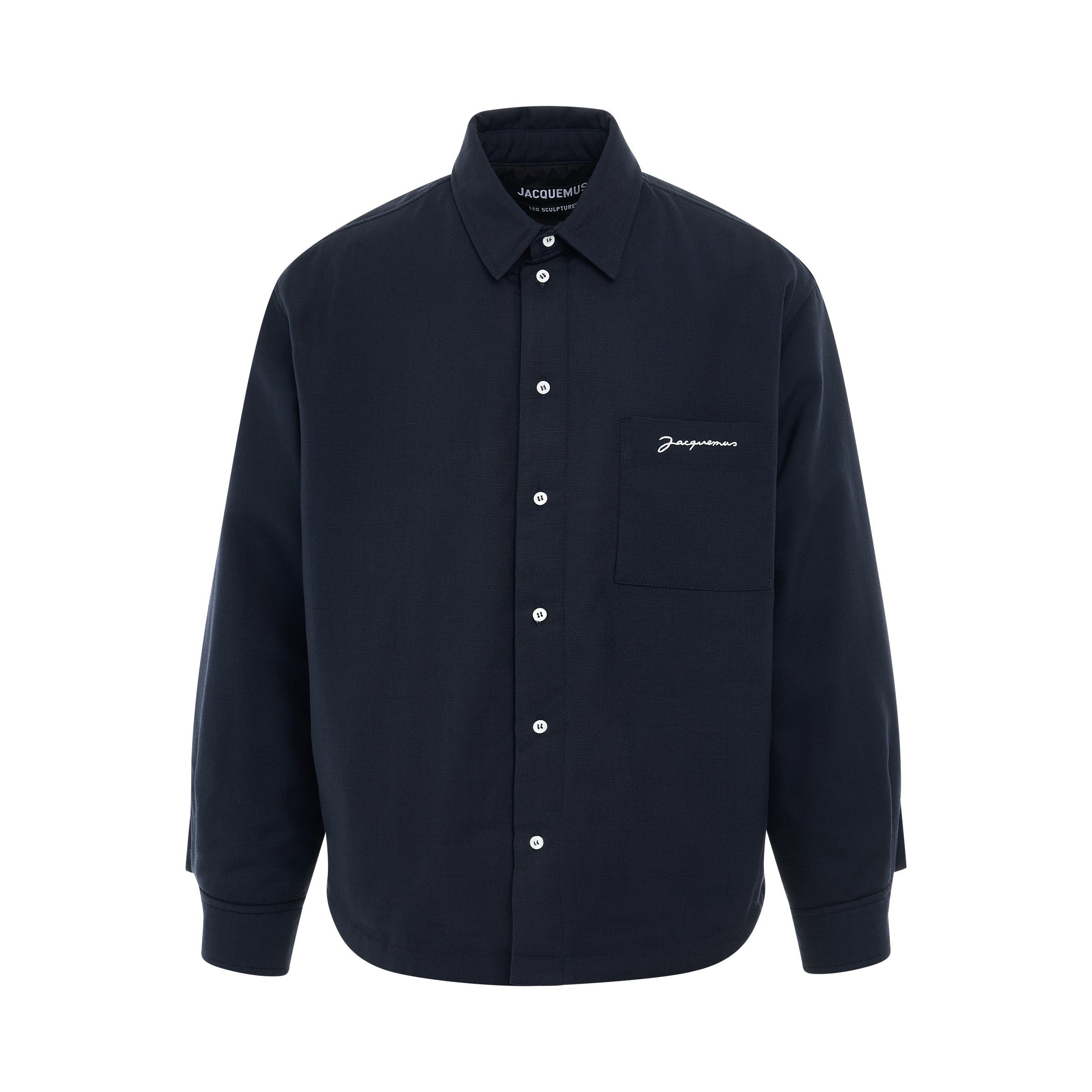 Shop Jacquemus Boulanger Padded Overshirt